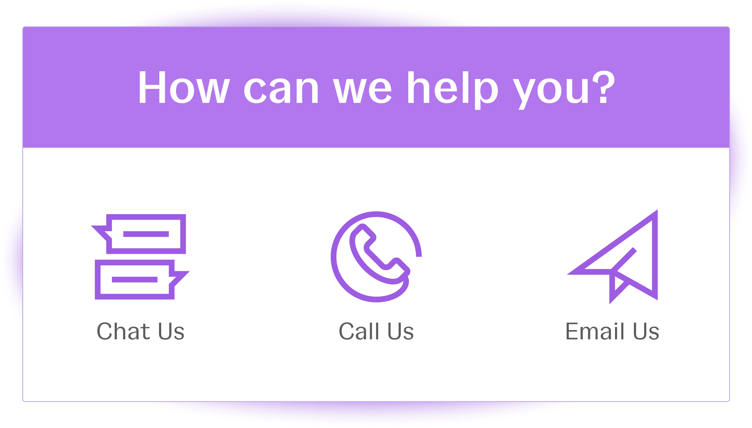 How can we help you? Chat us, call us, or email us here at Patriot Software.