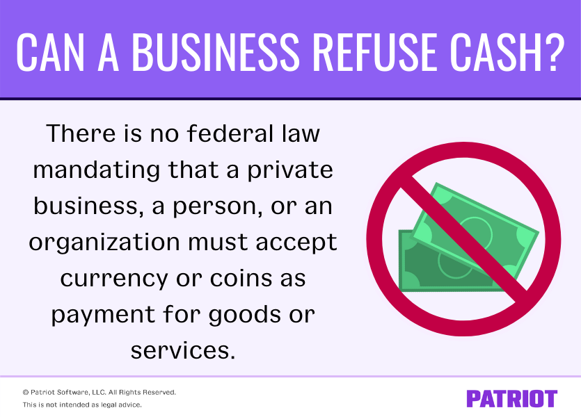 Can A Business Refuse Cash Is It Legal To Not Accept Cash 