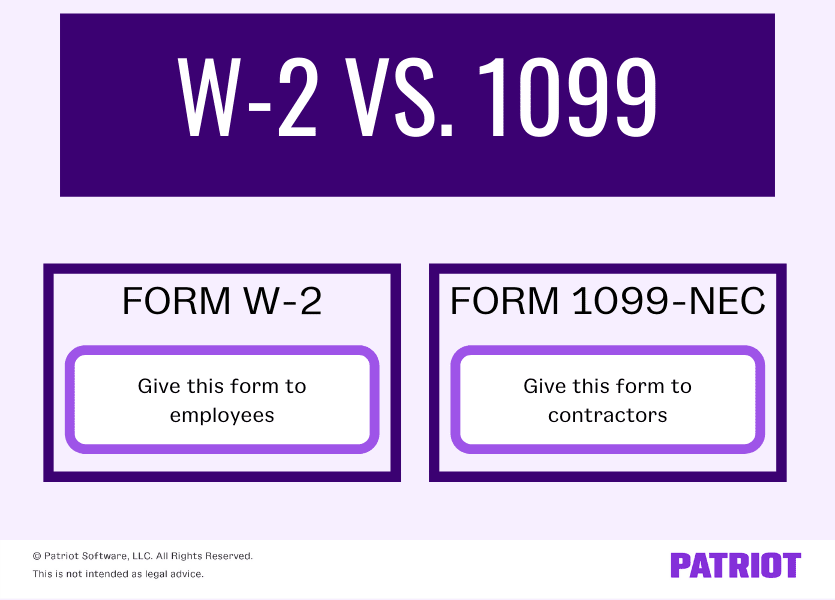 Form 1099 Vs W 2 For Workers What You Need To Know