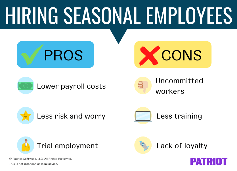 Pros and Cons of Hiring Seasonal Employees What to Know