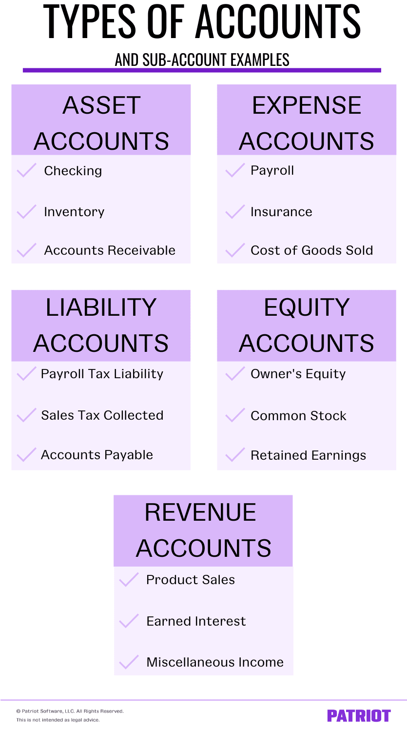  Types Of Accounts In Accounting Assets Expenses Liabilities More