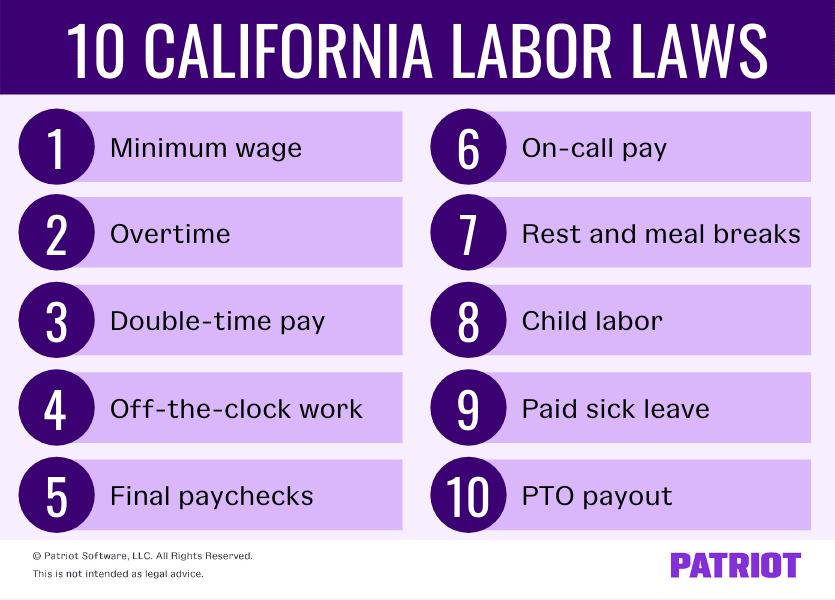 california labor law time off for school activities