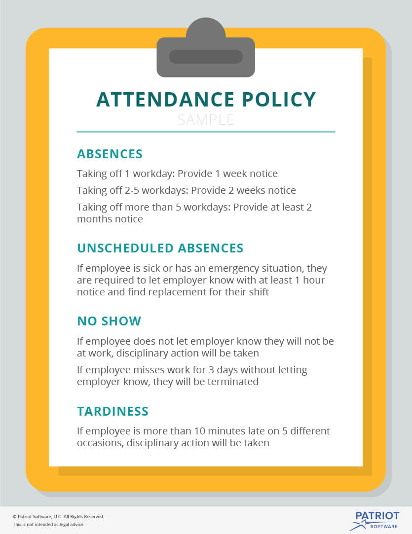 tate of texas attendance policy