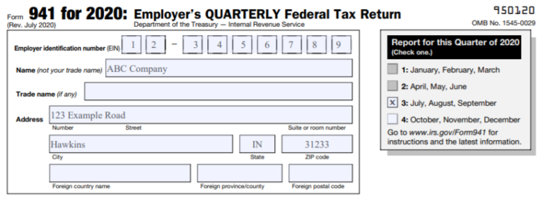 How to Fill Out Form 941 (2020 Q3 & Q4 Version) | Instructions