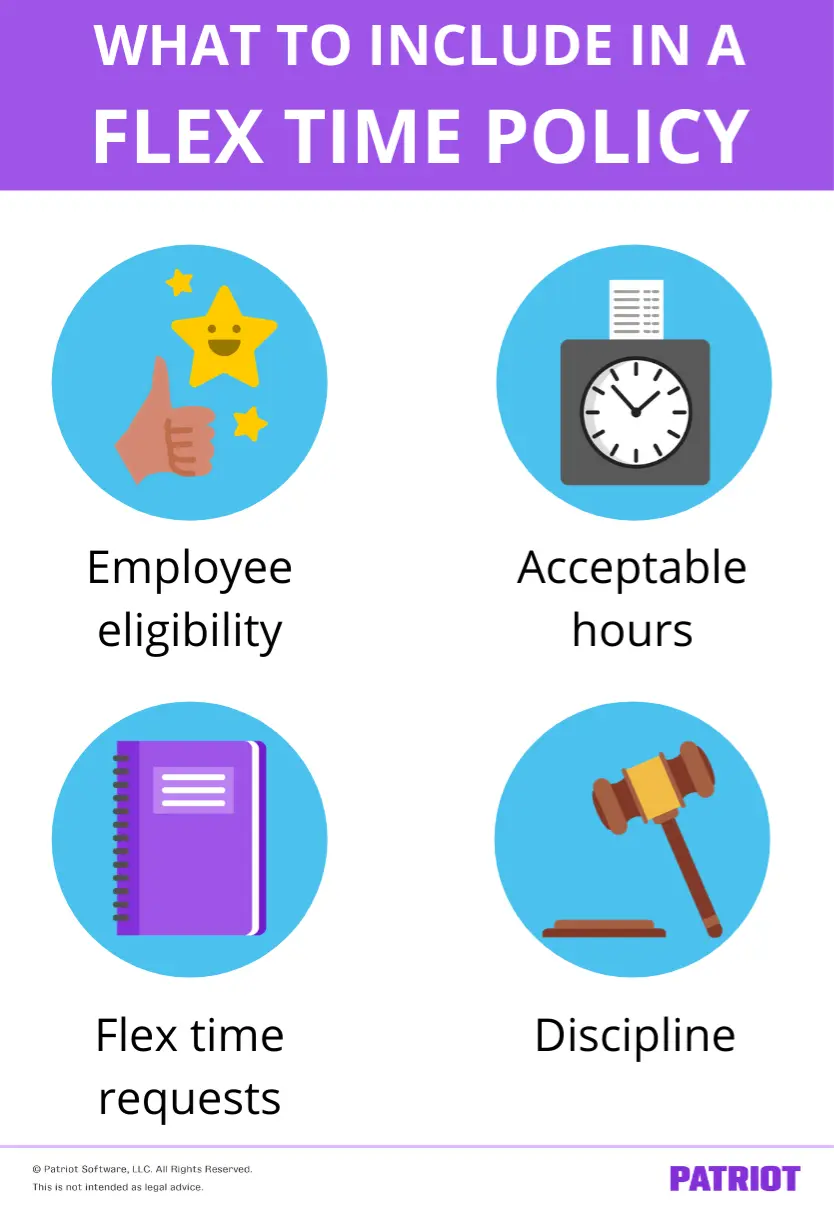 what to include in a flex time policy for employees