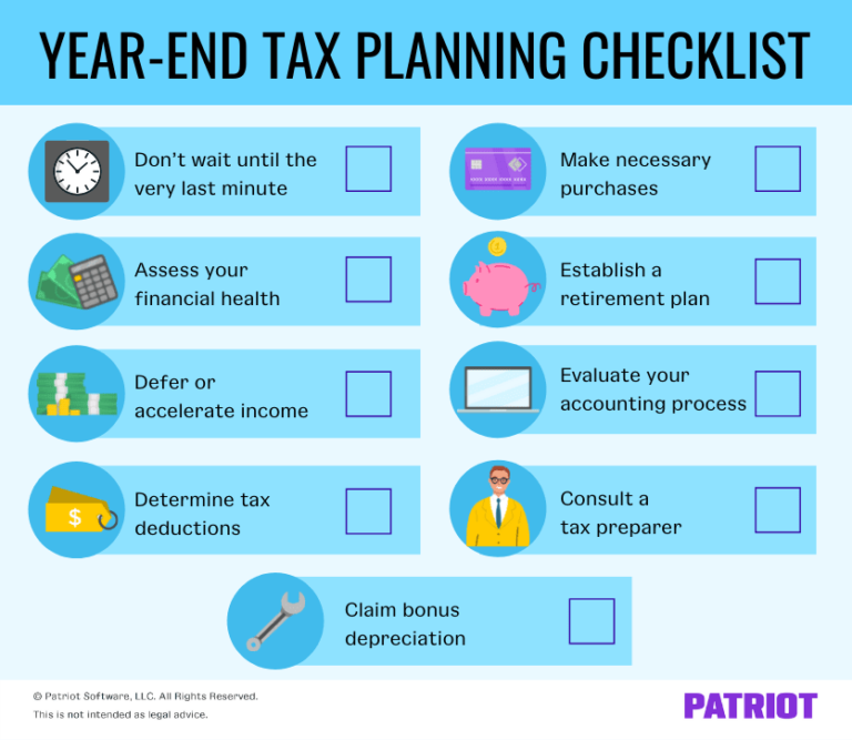 Yearend Tax Planning Strategies for Small Businesses