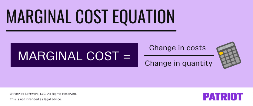 What Is Marginal Cost Definition Formula Examples