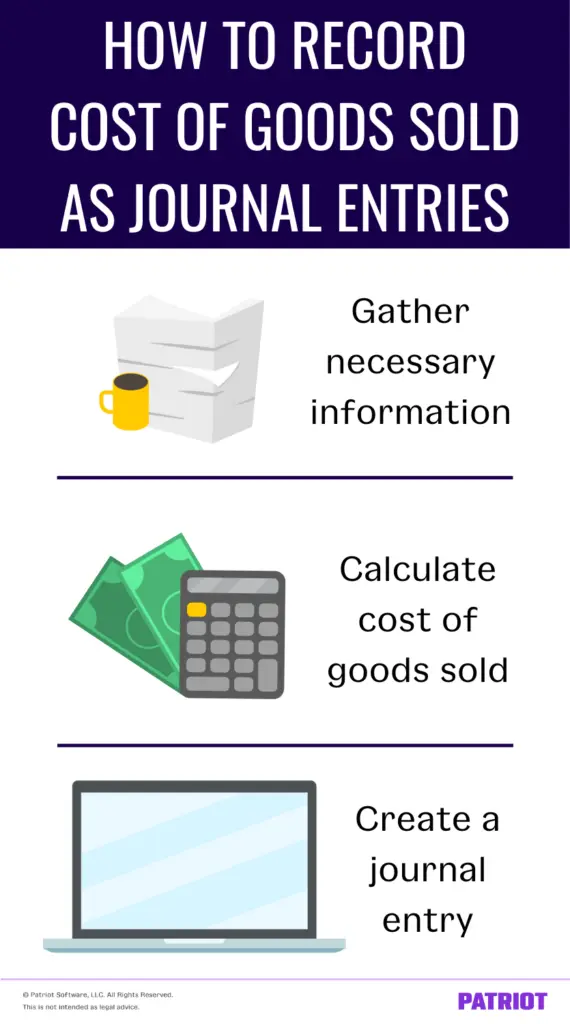 cost of goods sold journal entry