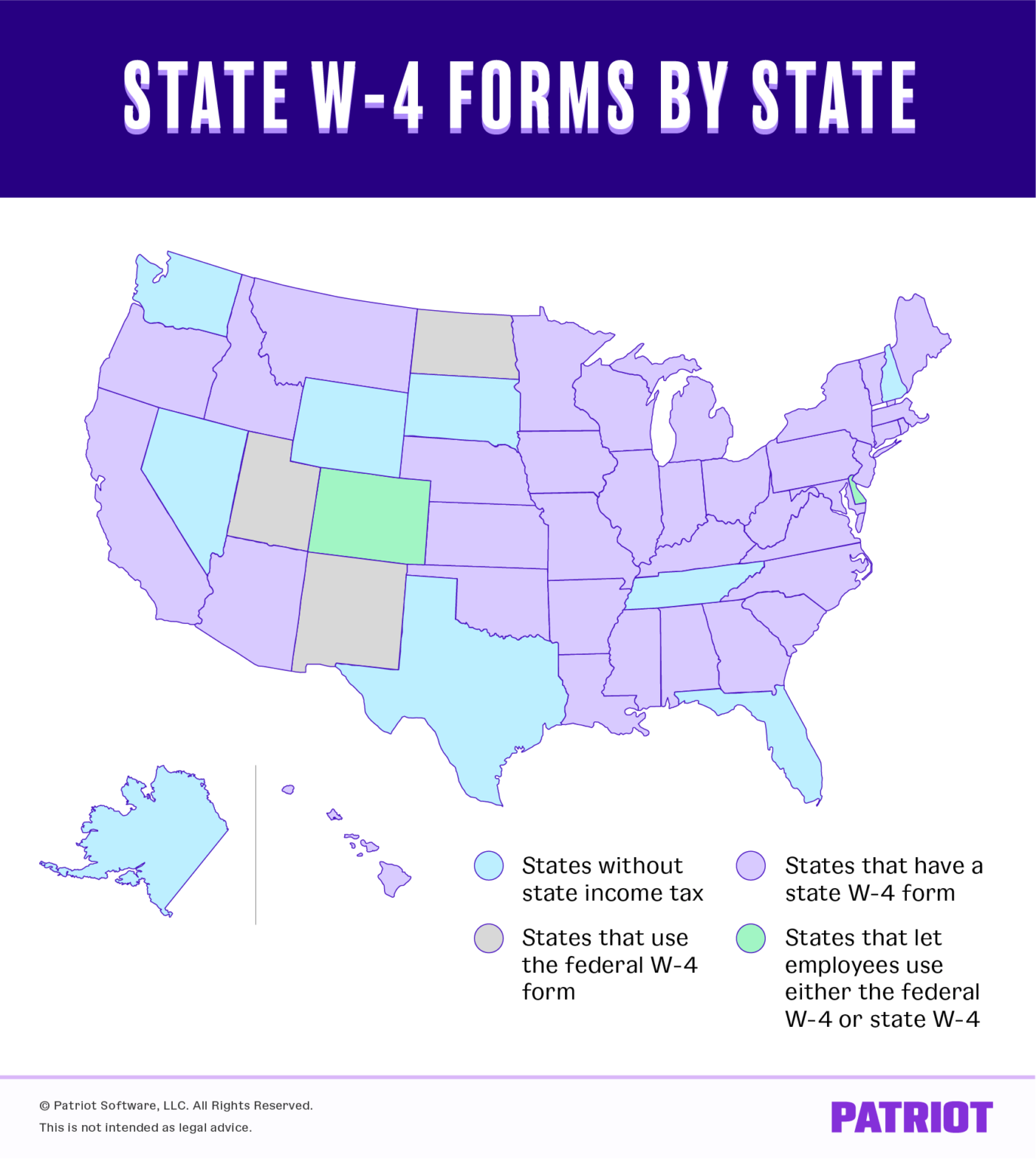 State W4 Form Detailed Withholding Forms by State Chart (2024)