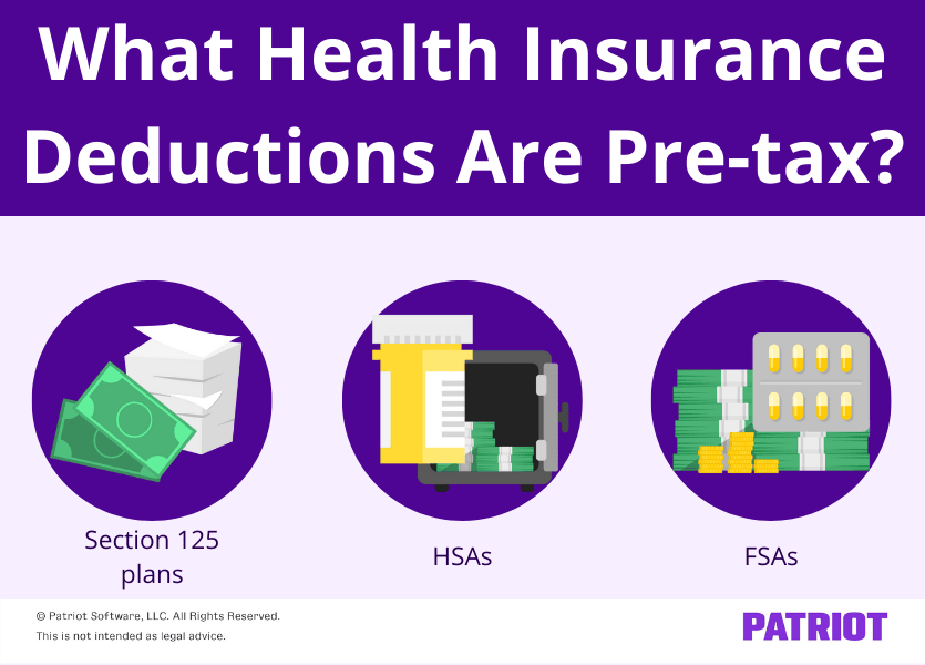 Are Payroll Deductions for Health Insurance PreTax? Details