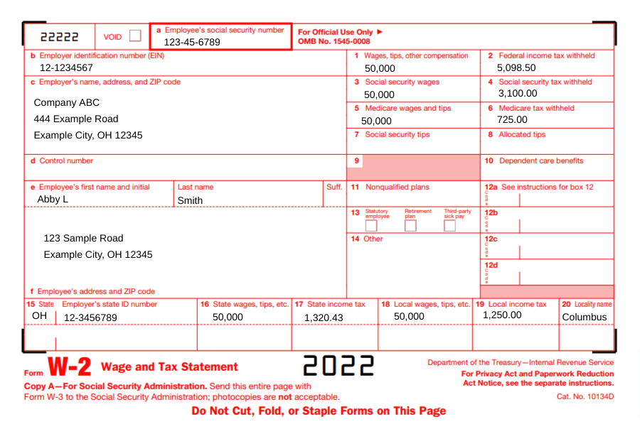 How To Fill Out Form W 2 Detailed Guide For Employers