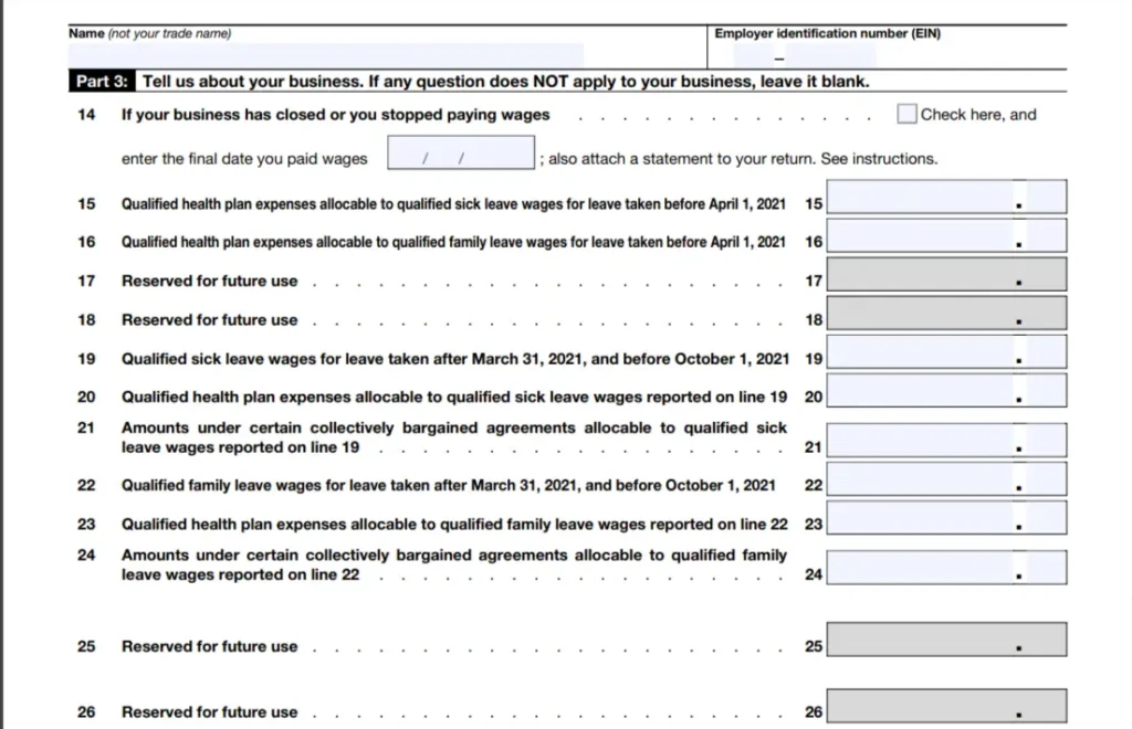 Part 3 of Form 944