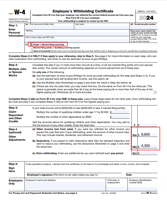 2024 New Federal W4 Form What to Know About the W4 Form