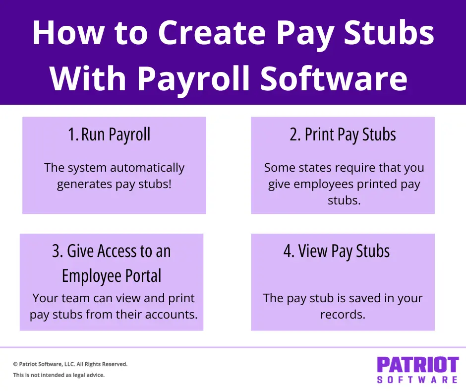 How to create pay stubs with payroll software