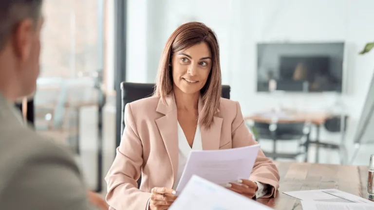 Accountant setting up payroll for her accounting clients.