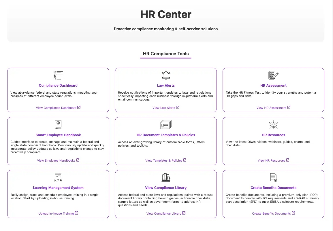 HR center for payroll and HR customers in Patriot