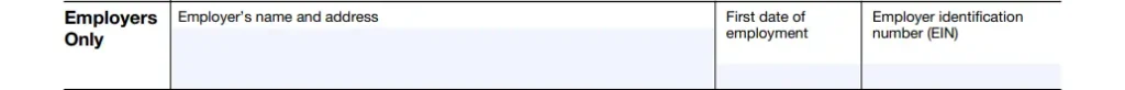 Form W-4: Employers section