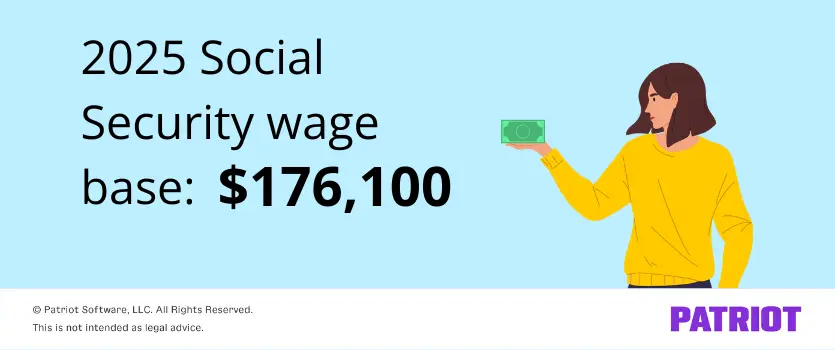 2025 Social Security wage base is $176,100