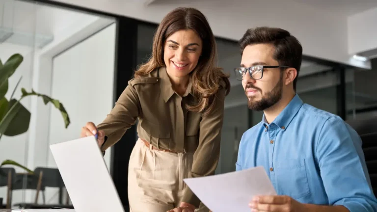 Employer showing employee a list of I-9 documents.